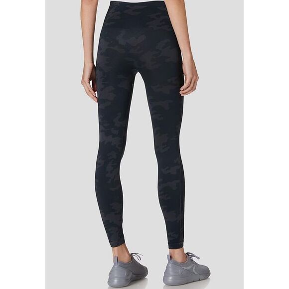 Spanx Womens Camo High Rise Look At Me Now Shaping Cropped Leggings Gray Green L - Picture 4 of 9